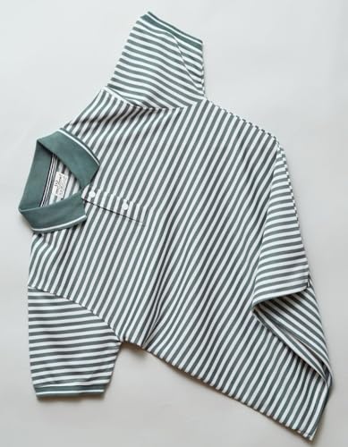 Image of Mack Jonney Men's Striped Cotton Rich Collar Neck T Shirt | Collar Tshirts | Half Sleeves | Striped-Regular Fit-MM423-nw