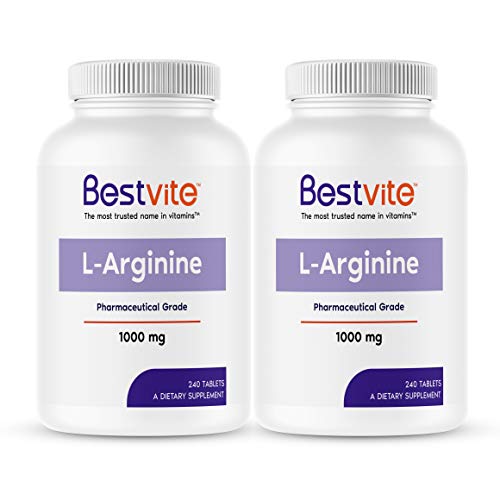 BESTVITE-L-Arginine-1000mg-480-Tablets-240-x-2-containing-20-More-Pure-L-Arginine-as-Compared-to-L-Arginine-HCL-Products