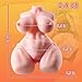 2.1lb Male Masturbator Small Sex Doll Wite Portable Mini Sex Dolls, Adult Sex Toys for Men Realistic Boobs Soft Vagina Textured Men Masturbation and Orgasm