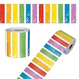 Carson Dellosa All are Welcome - Bordes para tablón de anuncios de arcoíris a rayas, decoraciones de fiesta y decoración de aula