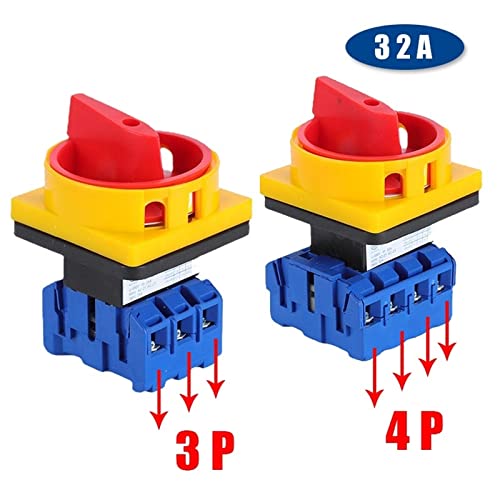 Interruptor de leva rotativa 32A con bloqueo anticaídas para control de alto voltaje 5