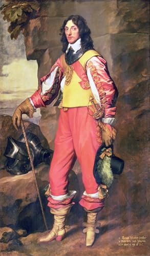 Tableau portrait de Sir Wharton par Van Dyck impression d'art sur toile 60x90cm