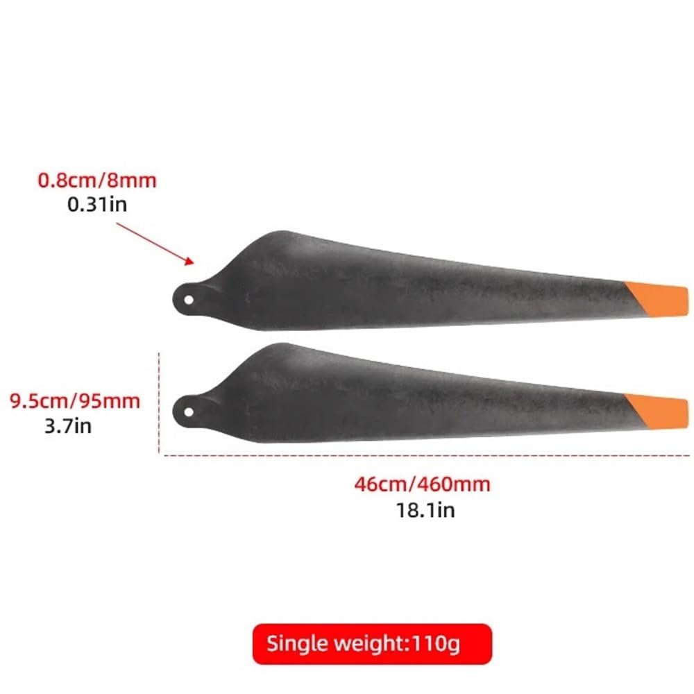 Hélice CW CCW Apta for dji Agras T30 3820 | Cuchillas plegables for drones de mezcla de plástico y fibra de carbono for agricultura(6pcs CW and 6pcs CCW)