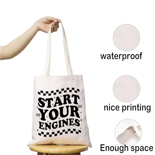 Bolsa Tote para Compras con Bandera a Cuadros miniatura 4