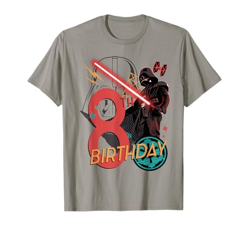 T-shirt Star Wars Darth Vader imprimé abstrait artistique pour anniversaire 8 ans
