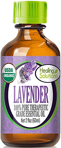 Healing Solutions Organic 60ml Oils - Lavender Essential Oil - 2 Fluid Ounces