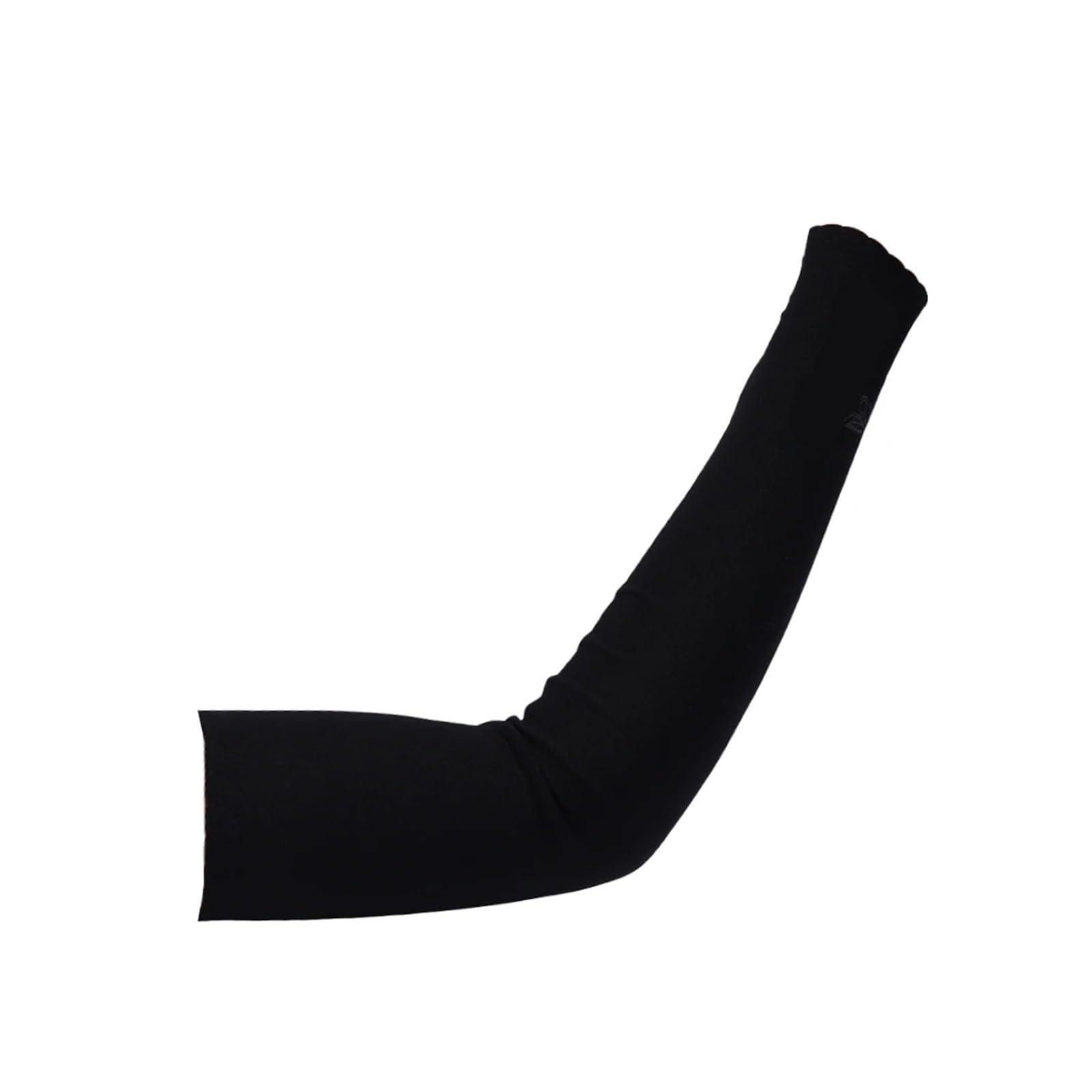 Hwjfdc Women's Black-B Arm Sleeves Ultra-Thin Shawl Arm Sleeves Ice Silk Long Arm Cover Gloves Breathable Sun Protection Sunscreen Hand Cover Outdoor Sports Sleeve(Black-B)
