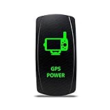CH4x4 Rocker Switch GPS Power Symbol - Green LED