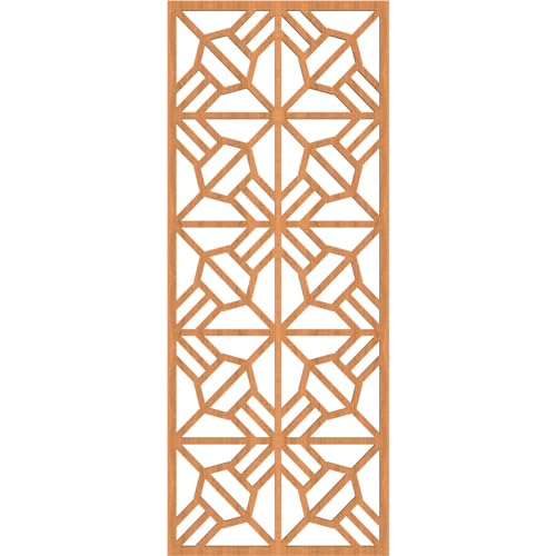 Image of Auburn Decorative Pierced Fretwork Wood Wall Panels, 11 3 /8 inchW x 29 3 /8 inchH x 3 /8 inchT, Cherry