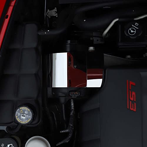 Image of Engine Start Motor Baffle Cover Trim for Chevy Corvette C6 2005 2006 2007 2008 2009 2010 2011 2012 2013 Accessories, Engine Start Baffle Trim Panel, Hood Engine Alternator Cover, Stainless Steel