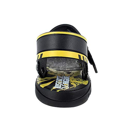 Sandália Infantil Meninos Grendene Kids Liga Da Justiça Strong Batman Velcro Borracha 22191 20566 -