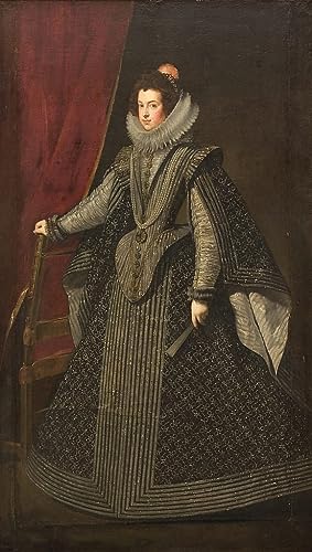 Tableaux Graffiti Art Mural Reine Elisabeth de France Velazquez habillage mur vide