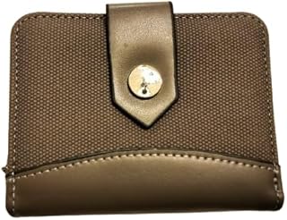 محفظة للنساء بلون زيتوني، جلد صناعي