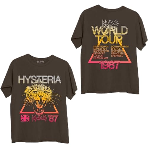 T-shirt Def Leppard Hysteria idéal pour les concerts de rock