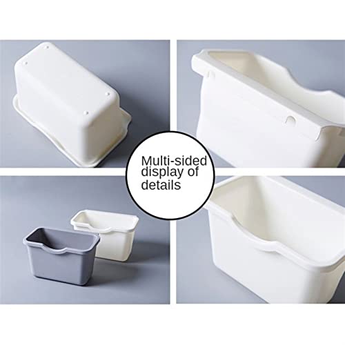 Caneca de basura colgante para cocina blanca pequeña miniatura 5