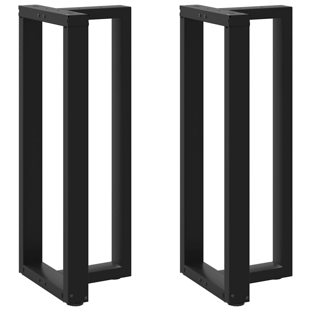 vidaXL Bar Table Legs T-Shaped 2 pcs Black 50x35x(100-101) cm Steel โ image 1