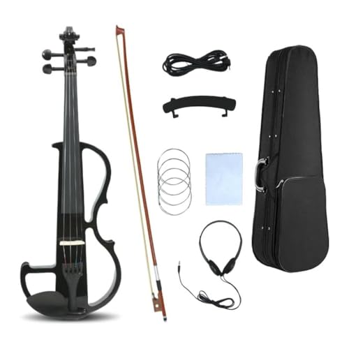 WUQIMUSC Electric violin 4/4 full size Silent Electric Violin Solid