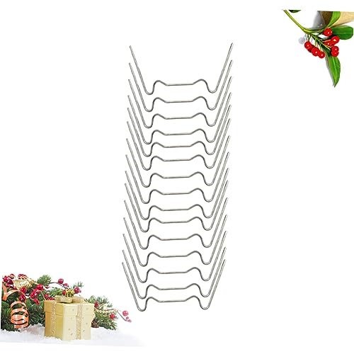 Clavos para jardín en forma de W YARNOW, 100 piezas, acero inoxidable para anclaje miniatura 4