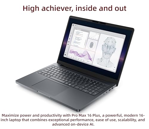 Image of NewDe.l.l Pro Max 16 Plus Mobile Workstation Laptop 16 inch FHD+ 500nits Display 20-Cores Ultra 7 Processor 265HX 32GB RAM 1TB SSD RTX PRO 2000 Blackwell GDDR7 Graphic Webcam Backlit Numeric Win 11 Pro