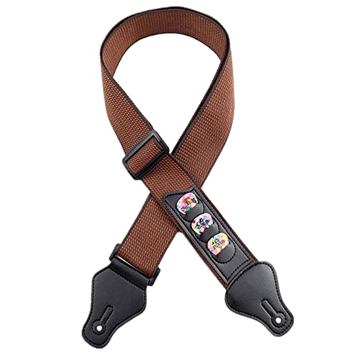 Sangle de Guitare,Guitare électrique Bandoulière Réglable en Coton Guitare Électrique Bandoulière avec 3 Porte-Médiators… - Les Beatles, Paul McCartney, John Lennon, RIngo Starr, George Harrison Sangle de Guitare,Guitare électrique Bandoulière Réglable en Coton Guitare Électrique Bandoulière avec 3 Porte-Médiators…
