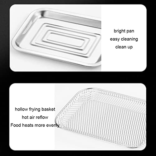 Luftfritteuse, multifunktionale Fritteuse und Grill, Smart-Home-Fritteuse, Luftfritteuse mit großer Kapazität, Küchengeräte (Schwarz 29 * 31 * 37,5 cm) (Weiß 29 * 31 * 37,5 cm) (Schwarz 29 * 31 * – Bild 6