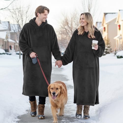 PJGGZ Oversized Fleece Wearable Blanket Hoodie — Budget Pick — view 3