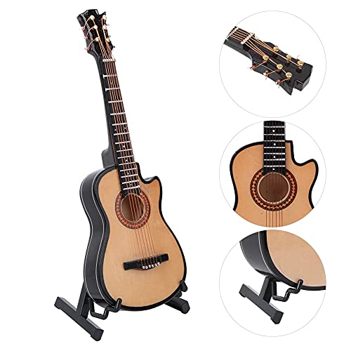 Modèle de Guitare Miniature, Petit Modèle de Guitare Classique Acoustique, Instruments de Musique Miniatures pour Cadeaux de Décoration de Bureau(20cm-en Bois) - Les Beatles, Paul McCartney, John Lennon, RIngo Starr, George Harrison Modèle de Guitare Miniature, Petit Modèle de Guitare Classique Acoustique, Instruments de Musique Miniatures pour Cadeaux de Décoration de Bureau(20cm-en Bois) – Image 6