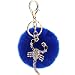 Produktbild BanBanHu Pom Poms Schlüsselanhänger Boho Kristall Anhänger Schlüsselring Handtaschenanhänger Auto Anhänger Ornamente für Frauen Mädchen, marineblau (Blau) - NFHQ5OCB8U