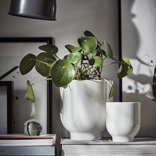 Pot de fleurs 15 cm ProTuning DRÖMSK blanc pour éviter les taches
