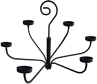 smtyle Hanging Candle Chandelier for Tealight Candle Metal Wall Sconce Set of 6