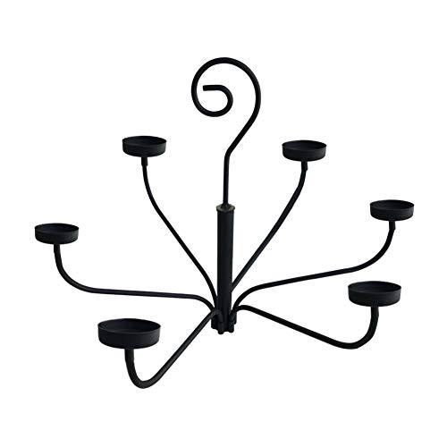 smtyle Hanging Candle Chandelier for Tealight Candle Metal Wall Sconce Set of 6