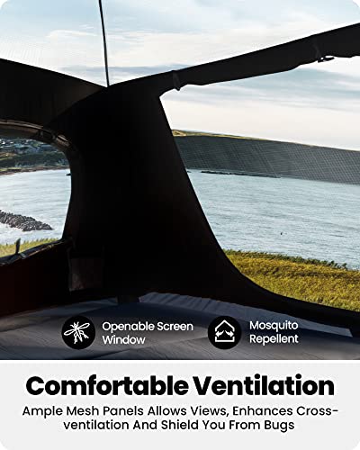 Carpa para camping OutdoorMaster 4 personas con tecnología blackout miniatura 4