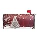 Naanle Christmas Xmas Magnetic Mailbox Cover, Red Christmas Tree Snowflake Mailbox Wrap Home Decorative for Standard Size 20.8â€(L) x 18â€(W)