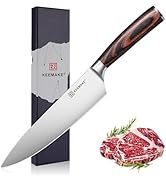 Amazon | KEEMAKE 三徳包丁 ダマスカス 180mm 67層 VG10 ステンレス