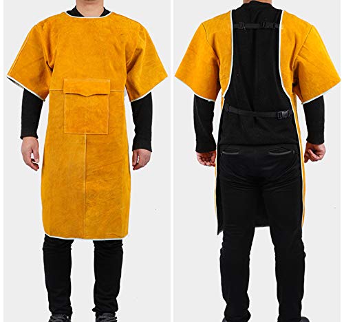 AORISSE Delantal De Soldadura, Delantal De Trabajo De Seguridad Delantal De Parrilla De...