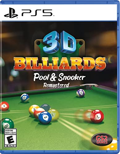 3D Billiards Pool & Snooker Remastered PS5 jeu de simulation de billard