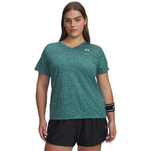 Image of Under Armour Women's Tech Twist V Neck Short Sleeve T-Shirt