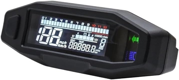 Motorcycle Odometer Gauge Universal Motorcycle RPM Tachometer Speed Gauge Tacho Meter Digital Odometer Instrument Sensor Set
