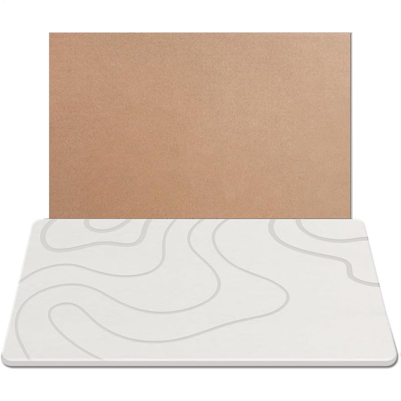 Tapis de bain absorbant en diatomée pour douche et salle de bain