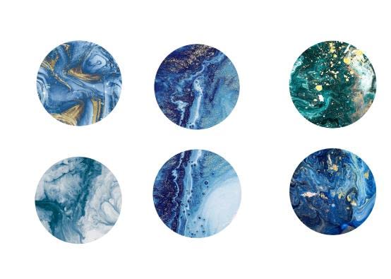 White Marble Round Coasters, Set Of 4 - Be Home B2B Site - View #3