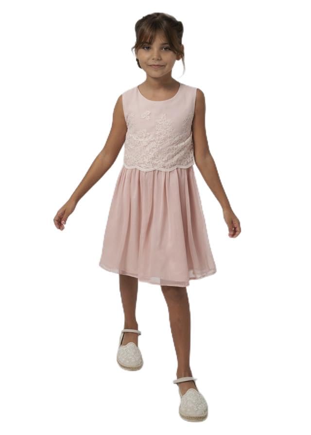 Vestido niña rosa Mayoral 06944 cómodo y fresco que evita rozaduras