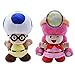 2 Piezas De Juguetes Blandos Super Mario Toadette con Mochila De Peluche De 20 Cm, Bonitos Juguetes De Peluche para Niños, Regalos para Niños