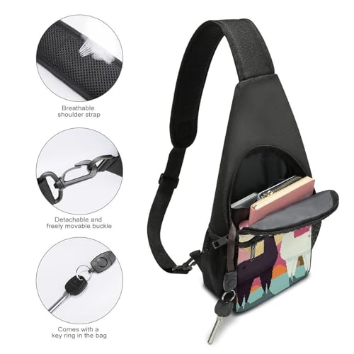 Sling Bag para mujer y hombre mochila cruzada pequeña miniatura 3
