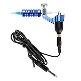 Máquina de tatuaje profesional, portátil, máquina de tatuaje rotatoria, con asa, color azul