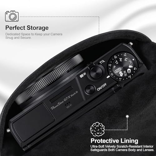 Funda de cuero para cámara Canon PowerShot G7 X miniatura 2