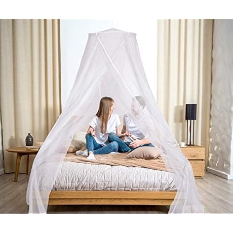 No-See-Um Mesh Square Conical Mosquito Net: Enhanced Protection for Royal Slumbers