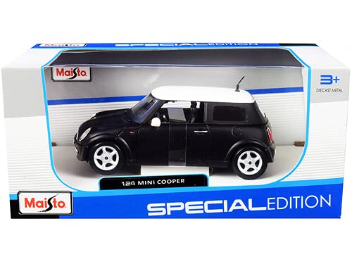 Maisto Mini Cooper - 1:24 Scale - Incredibly Detailed Die Cast Replica Collectible Car Model, Black - Image 2