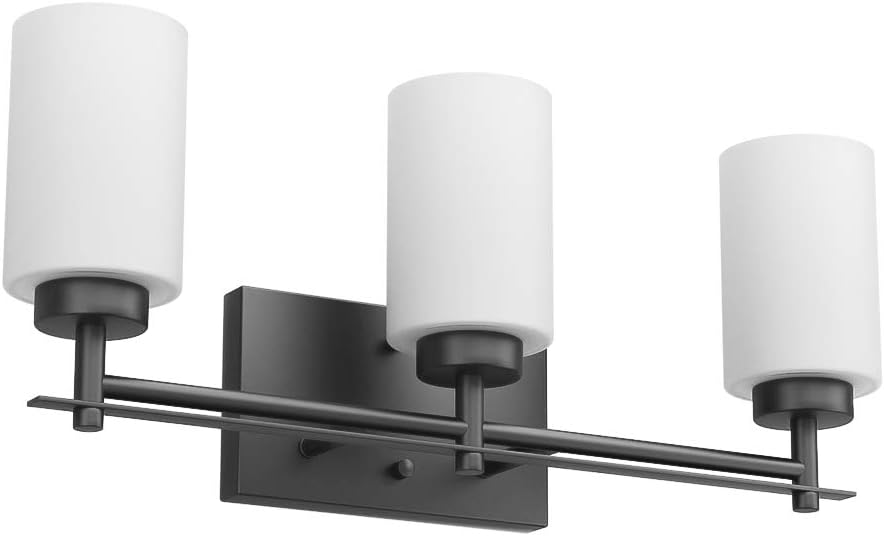 Aipsun Black Vintage Vanity Light, Bathroom Vanity Lighting Fixtures Industrial Vanity Light for Bathroom Black Wall Light Over Mirror(Exclude Bulb)