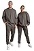 JMIERR Sweatsuits Mens Comfiest Airport Outfits Lounge Two Piece Sets Fall Fashion 2026 Tracksuits Oversized Crew Neck Essentials Pants Sweatshirt and Sweatpants Casual Clothing, M, Brown