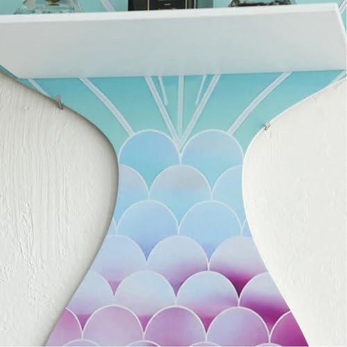 Support de rangement mural flottant sirène pour libérer l'espace des petits intérieurs